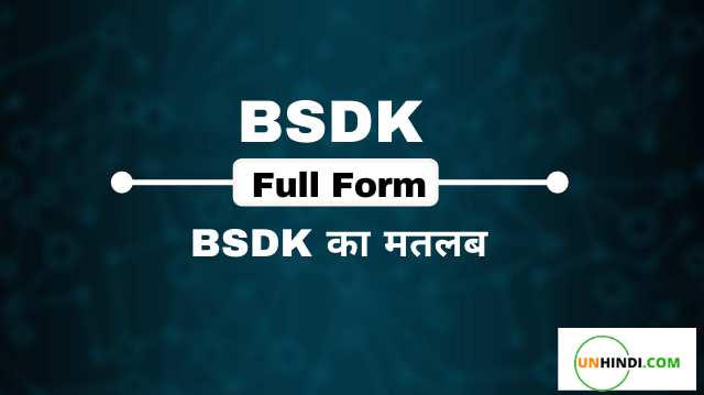 meaning of BSDK Full Form in Chat
