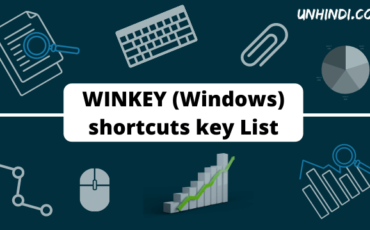 WINKEY shortcut keys | Windows shortcut Key